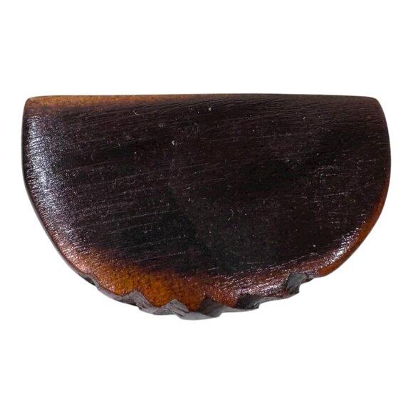 Hand Carved Maori Teko Teko Wooden Statue Ancestral Art From New Zealand 7" Tiki - Picture 8 of 9